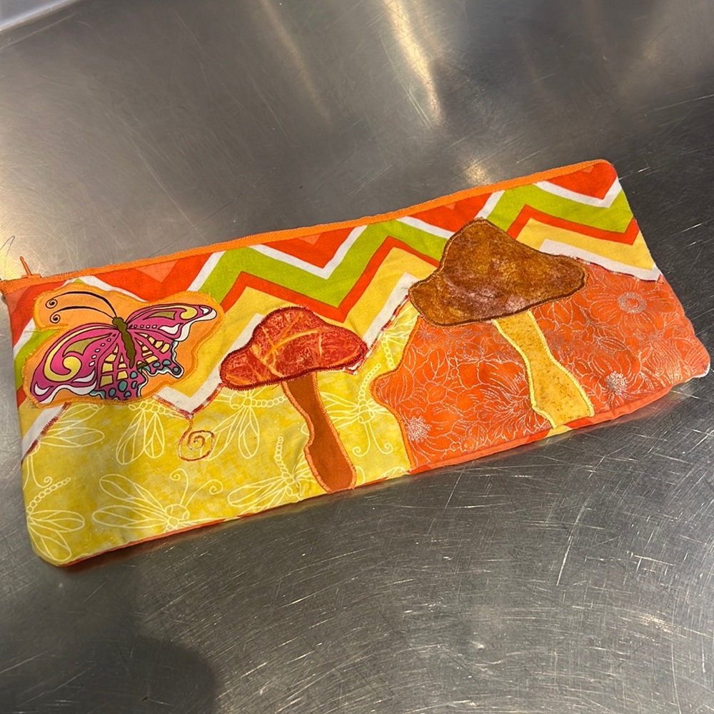 Hand created upcycled pouch